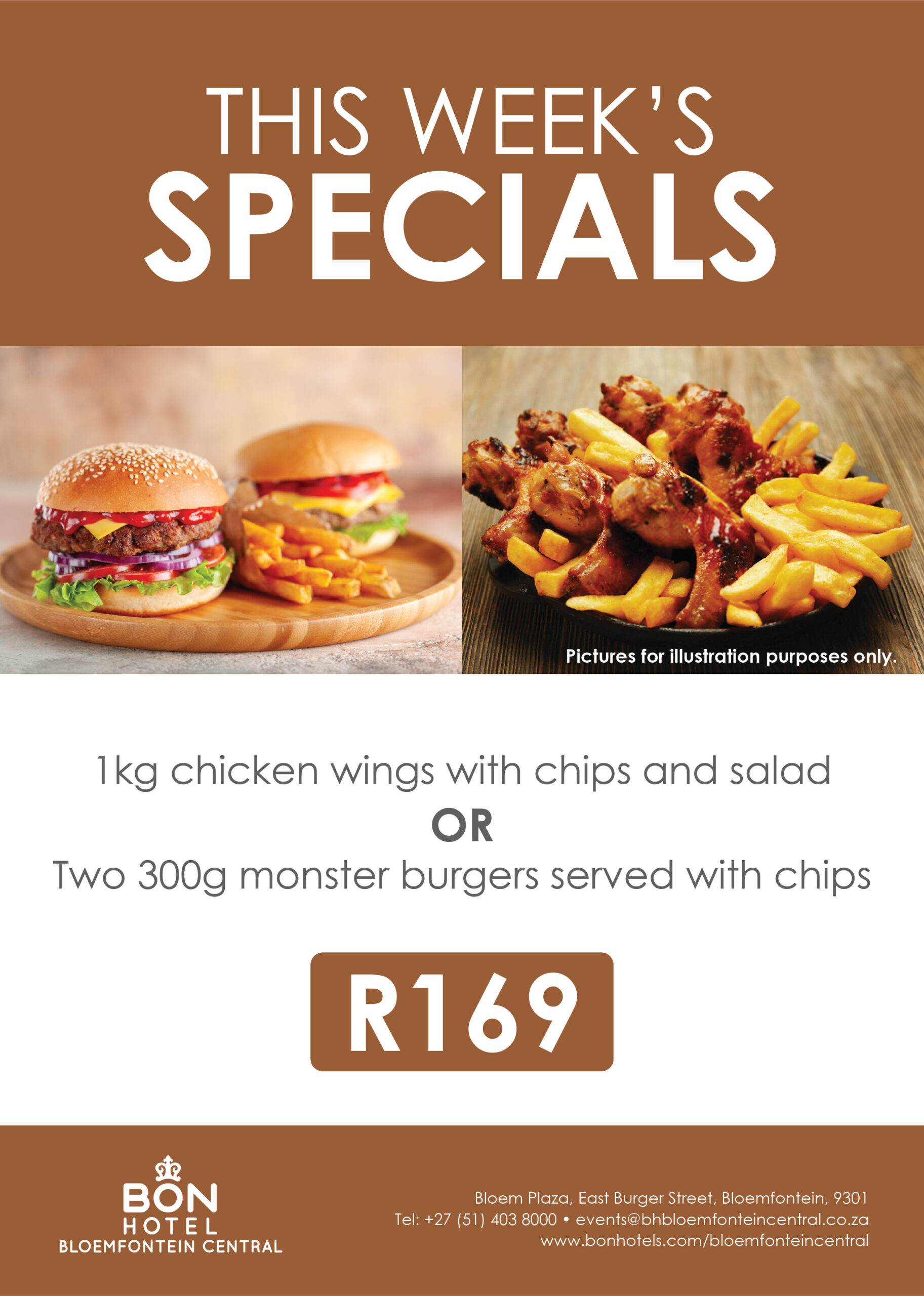 BON Appetits | Lunch Spesial at BON Hotel Bloemfontein Central | 1 28 March 2024 to 30 April 2024