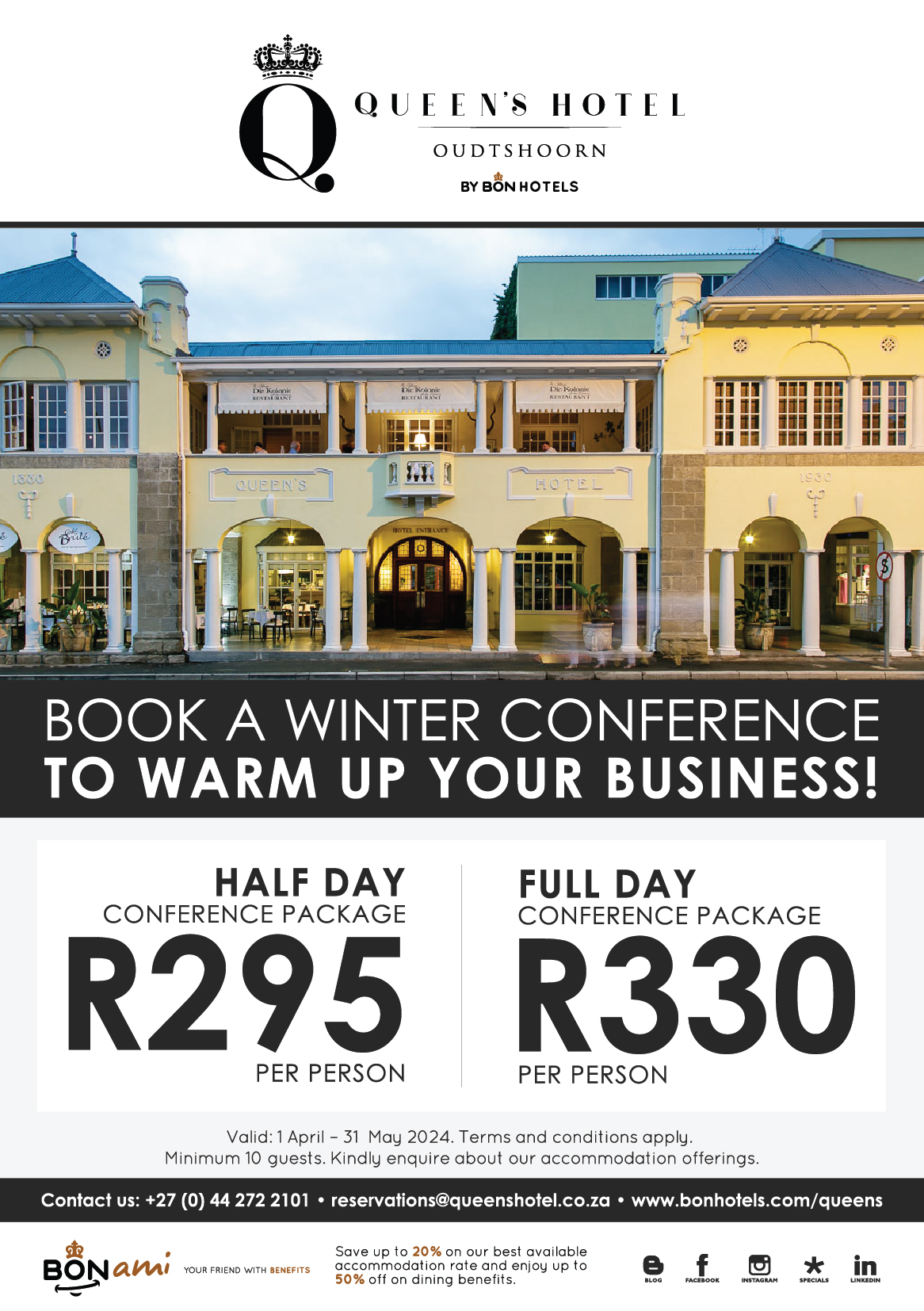 BON Getaway Deal | Book a winter conference to warm up your business. | 