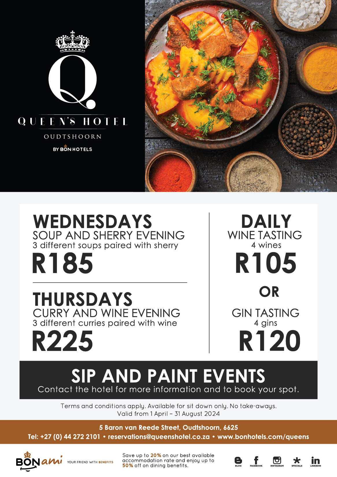 BON Appetits | Promotions at Queen’s Hotel by BON Hotels | From Feast to Fiesta: We've Got Your Food and Beverage Needs Covered 